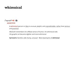 Whimsy text